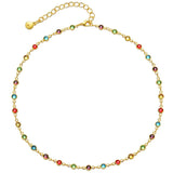 Bohemian Bead Crystal Necklace for Women Charms Chokers Jewelry