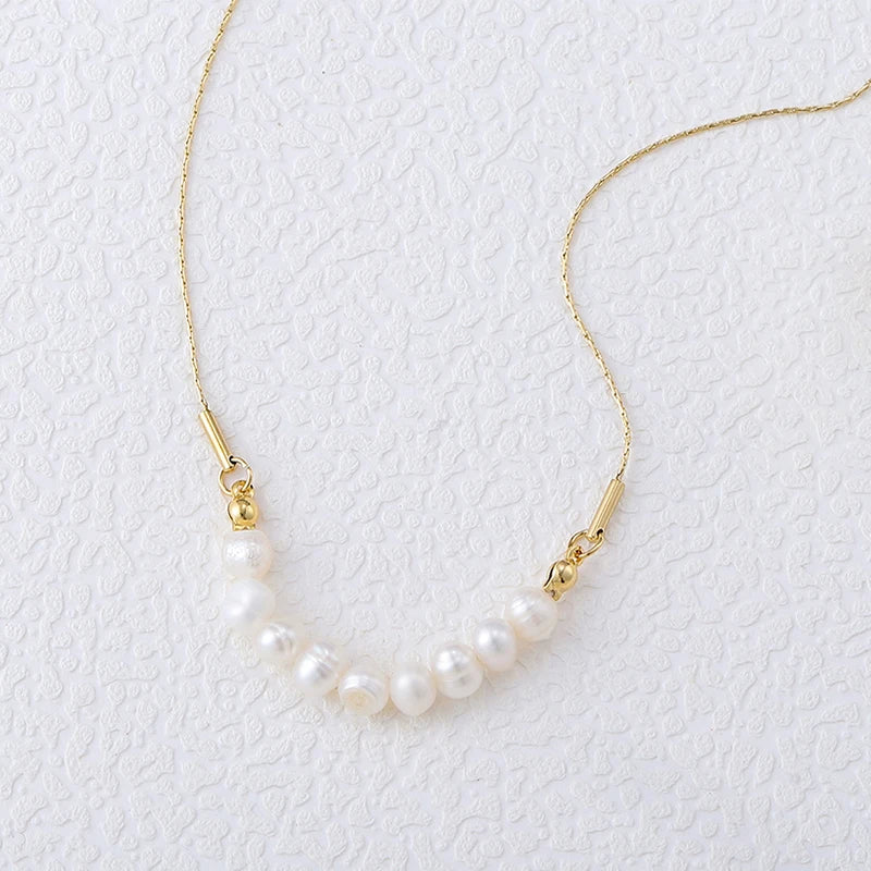 Freshwater Pearls Earrings Set for Women Non Fading Stainless Steel
