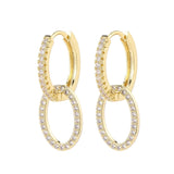 Geometric Drop Earrings Star Heart Pendant Hoop Earrings Party Jewelry