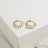 SIPENGJEL Small Hoop Earrings for Women Round Piercing Earrings