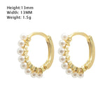 SIPENGJEL Small Hoop Earrings for Women Round Piercing Earrings