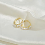 SIPENGJEL Small Hoop Earrings for Women Round Piercing Earrings
