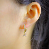 SIPENGJEL Initials A-Z Drop Hoop Earrings Women Punk Dangle Jewelry Gift