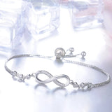 SIPENGJEL Infinity Chain Bracelet Stainless Steel Adjustable