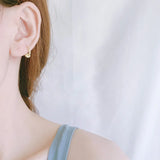 Two Wear Methods Zircon Hoop Earrings For Women
