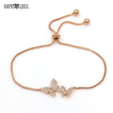 SIPENGJEL Classic Butterfly Bracelet Adjustable Chain Jewelry Party