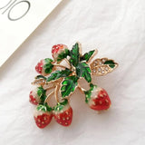 SISHION Strawberry Brooch VD1498 Vintage Brooches Women Pins Jewelry