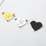 6-Piece Puzzle Heart Pendant Necklaces Set