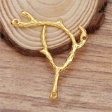 10pcs Flower Charms DIY Jewelry Accessories Ancient Retro Style Materials