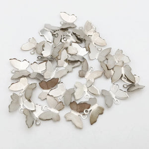 100 PCS 11*13mm K/Copper Filigree Butterfly Flower Slice Charms Base