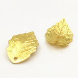 100Pcs 10*18mm Copper Flower Filigree Slice DIY Jewelry Findings