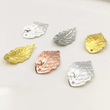 100Pcs 10*18mm Copper Flower Filigree Slice DIY Jewelry Findings