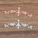 20 pcs 15.5*51mm Brass Flower Filigree Charms for DIY Jewelry Making