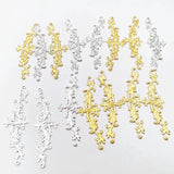 20 pcs 15.5*51mm Brass Flower Filigree Charms for DIY Jewelry Making
