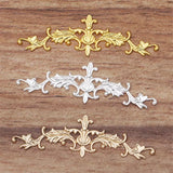 20 pcs 15.5*51mm Brass Flower Filigree Charms for DIY Jewelry Making
