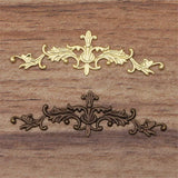20 pcs 15.5*51mm Brass Flower Filigree Charms for DIY Jewelry Making