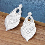 20Pcs DIY Jewelry Accessories Alloy Ancient Retro Style Flower Charms