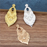 20Pcs DIY Jewelry Accessories Alloy Ancient Retro Style Flower Charms