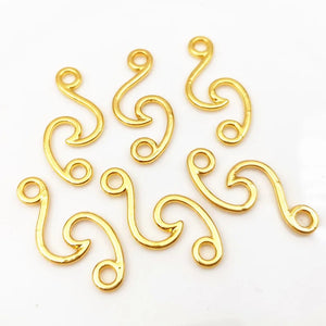 20pcs DIY Jewelry Accessories 30*14mm Alloy/KC S Ring Charms Pendant Settings