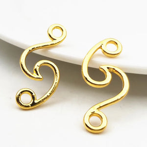 20pcs DIY Jewelry Accessories 30*14mm Alloy/KC S Ring Charms Pendant Settings