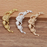 50 DIY Jewelry Accessories Brass Flower Filigree Flower Slice