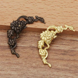 50 DIY Jewelry Accessories Brass Flower Filigree Flower Slice