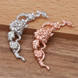 50 DIY Jewelry Accessories Brass Flower Filigree Flower Slice