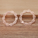 6pcs 29mm Copper Flower Slice Charms Ancient Retro DIY Jewelry Accessories