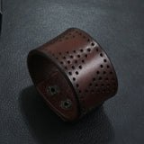 Vintage Wide Leather Bracelet for Women/Men
