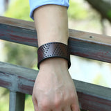 Vintage Wide Leather Bracelet for Women/Men