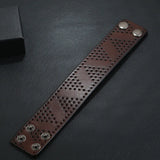 Vintage Wide Leather Bracelet for Women/Men