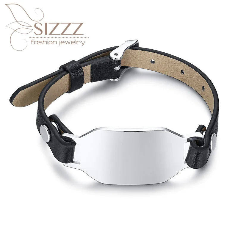 Men's Stainless Steel Leather Hot Bracelet