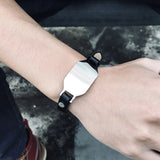 Men's Stainless Steel Leather Hot Bracelet