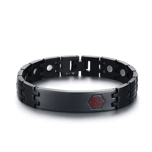 Plating Hologram Bracelets With Magnets For Men
