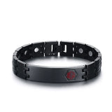 Plating Hologram Bracelets With Magnets For Men