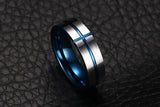 6MM Tungsten Steel Cross Ring for Men