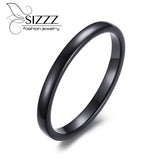 2mm Tungsten Wedding Bands for Women