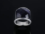 Hot Stainless Steel Sand Man Ring Jewelry 19mm