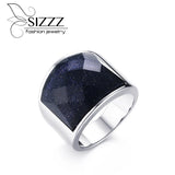Hot Stainless Steel Sand Man Ring Jewelry 19mm