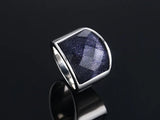 Hot Stainless Steel Sand Man Ring Jewelry 19mm