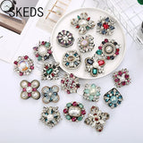Baroque Cross Round Brooch Rhinestone Crystal Retro Badge Jewelry