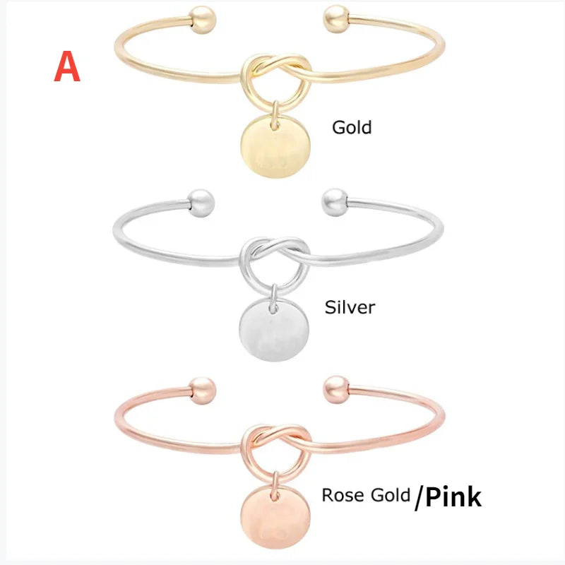 26 Initials Personalized Bracelet for Women Men
