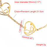 Adjustable Stethoscope Bracelet with 3 Heart Pendants - Nurse Doctor Jewelry