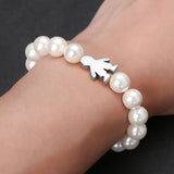 Couple Love Bracelets Pearl Chain Family Jewelry Bangle Berloque