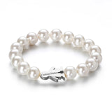 Couple Love Bracelets Pearl Chain Family Jewelry Bangle Berloque