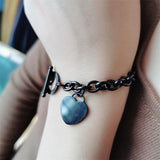 Personalized Name Heart Pendant Bracelet for Women