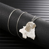 Custom Pet Photo Pendant Engraved Necklace Memorial Gift
