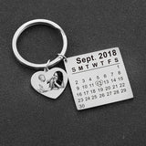 Personalized Baby Photo Keychain Name Birth Date Circle Keyring Jewelry