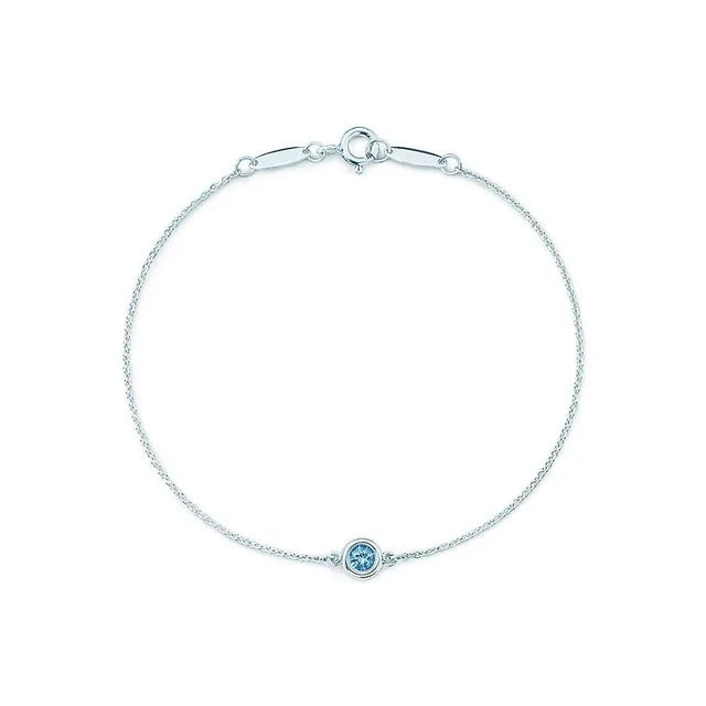 925 Silver Bracelet Logo Wedding Party Anniversary Jewelry