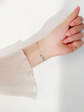 S925 Water Drop Love Heart Women's Sterling Silver Bracelet